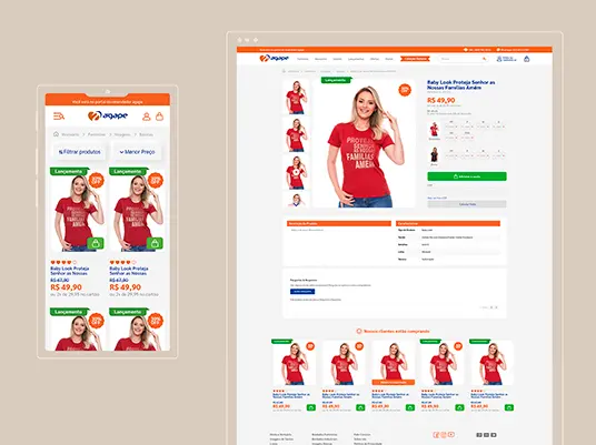 Case Ágape B2B: E-commerce para Ágape
