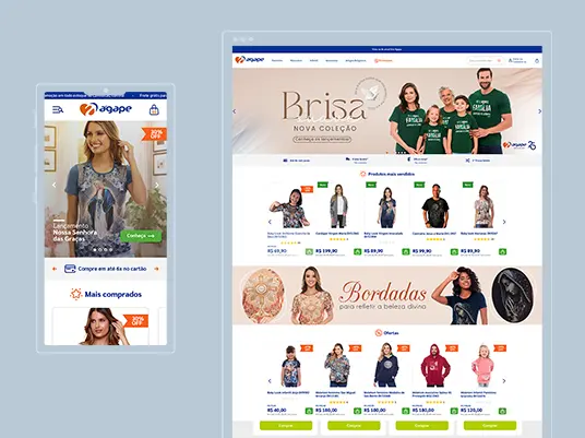 Case Ágape B2C: E-commerce para Ágape